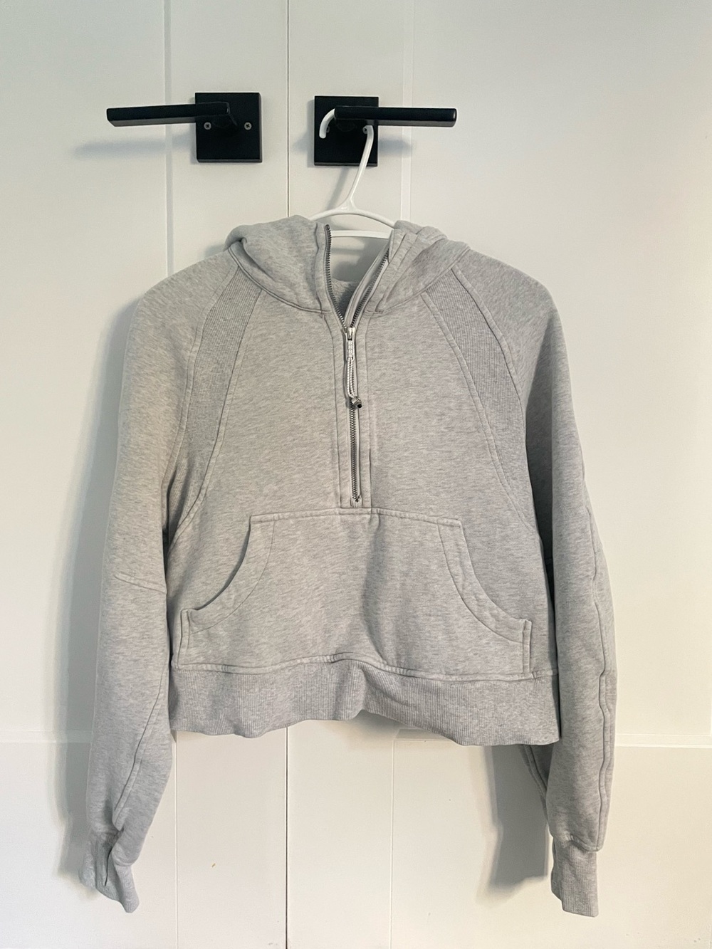 lululemon scuba hoodie light heather grey xs/s